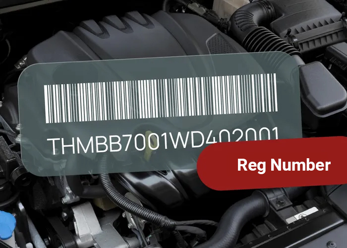 Check car registration plate by reg code